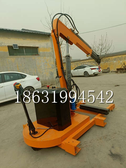 魏县自卸车厢随车吊 自制轮式四不像起重机 四驱平板吊 5吨 贵盛